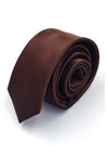 Kép 1/2 - SATIN nyakkendő (brown) slim B23