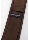 Kép 2/2 - SATIN nyakkendő (brown) slim B23