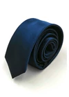 Kép 1/2 - SATIN nyakkendő (navy) slim L7