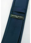 Kép 2/2 - SATIN nyakkendő (navy) slim L7