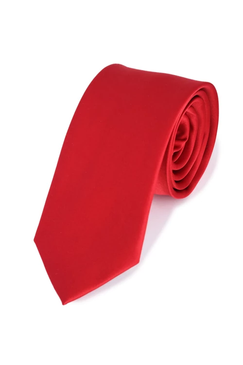 SATIN nyakkendő (red) slim