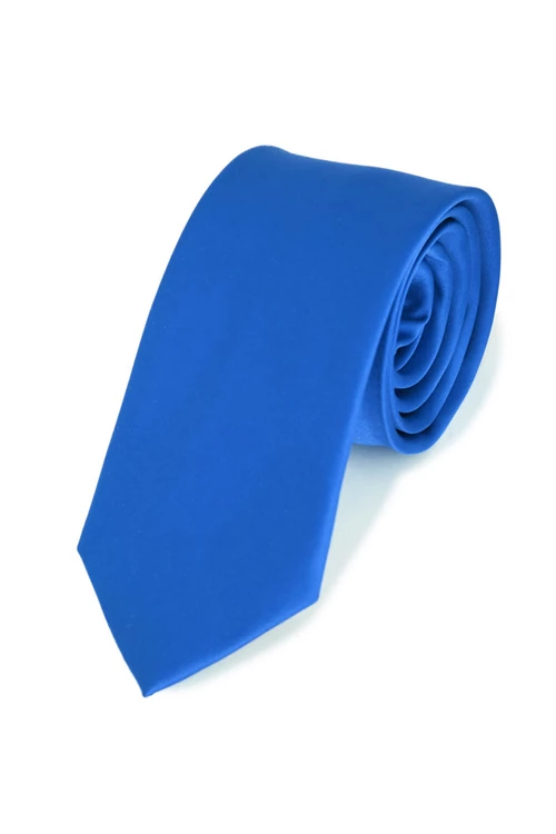SATIN nyakkendő (royalblue) slim