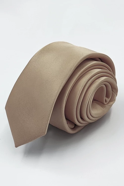 SATIN nyakkendő (sand) slim L206