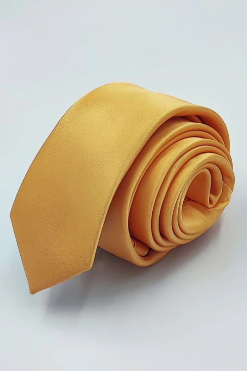 SATIN nyakkendő (yellow) slim L178