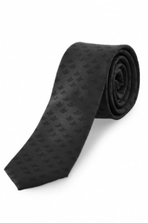 CASTOR nyakkendő (black) slim
