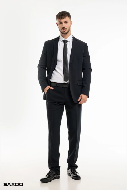 SIMON MOSH öltönynadrág - BLACK