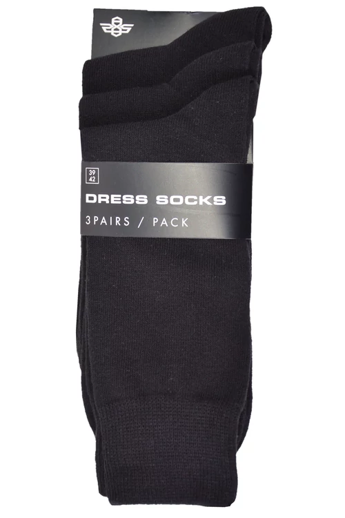 DRESS zokni (black) 3 pár