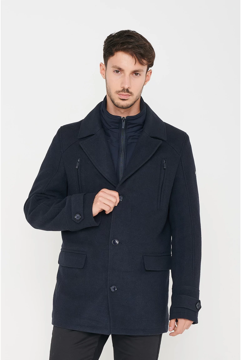 BURGUNDY kabát (navy)