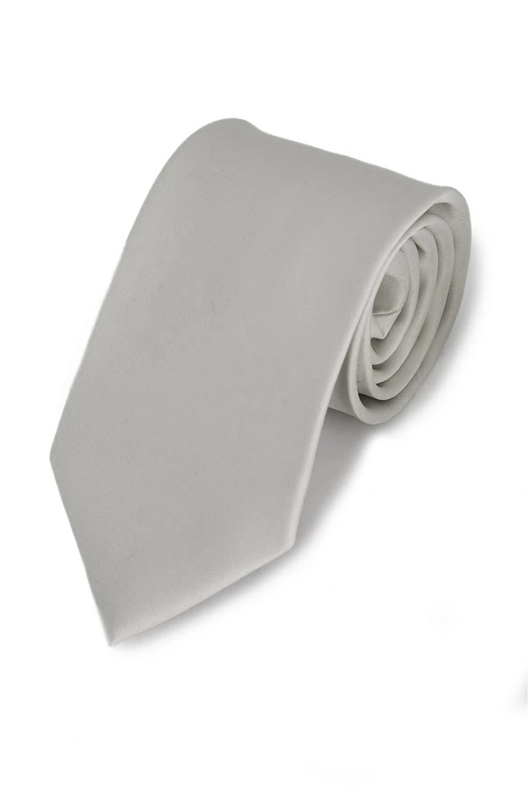 SATIN nyakkendő (l. grey) slim