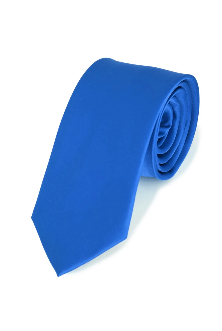 SATIN nyakkendő (royalblue) slim