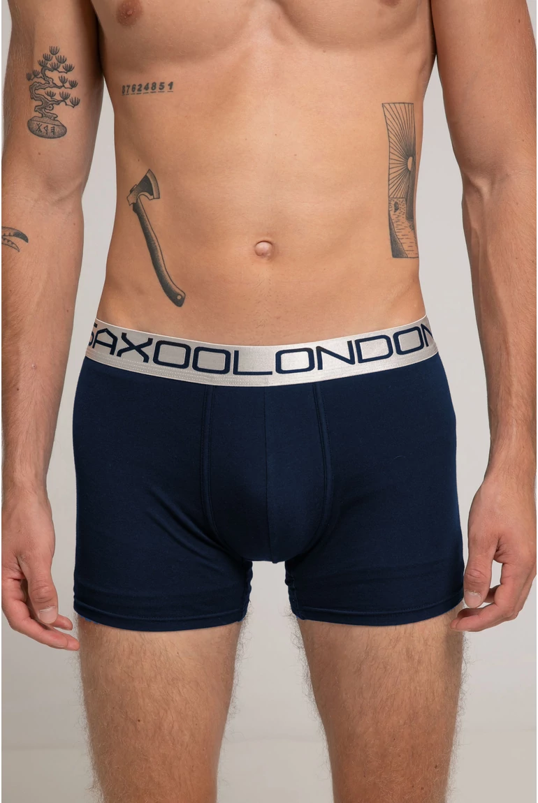 SILVER NEW Boxer - NAVY