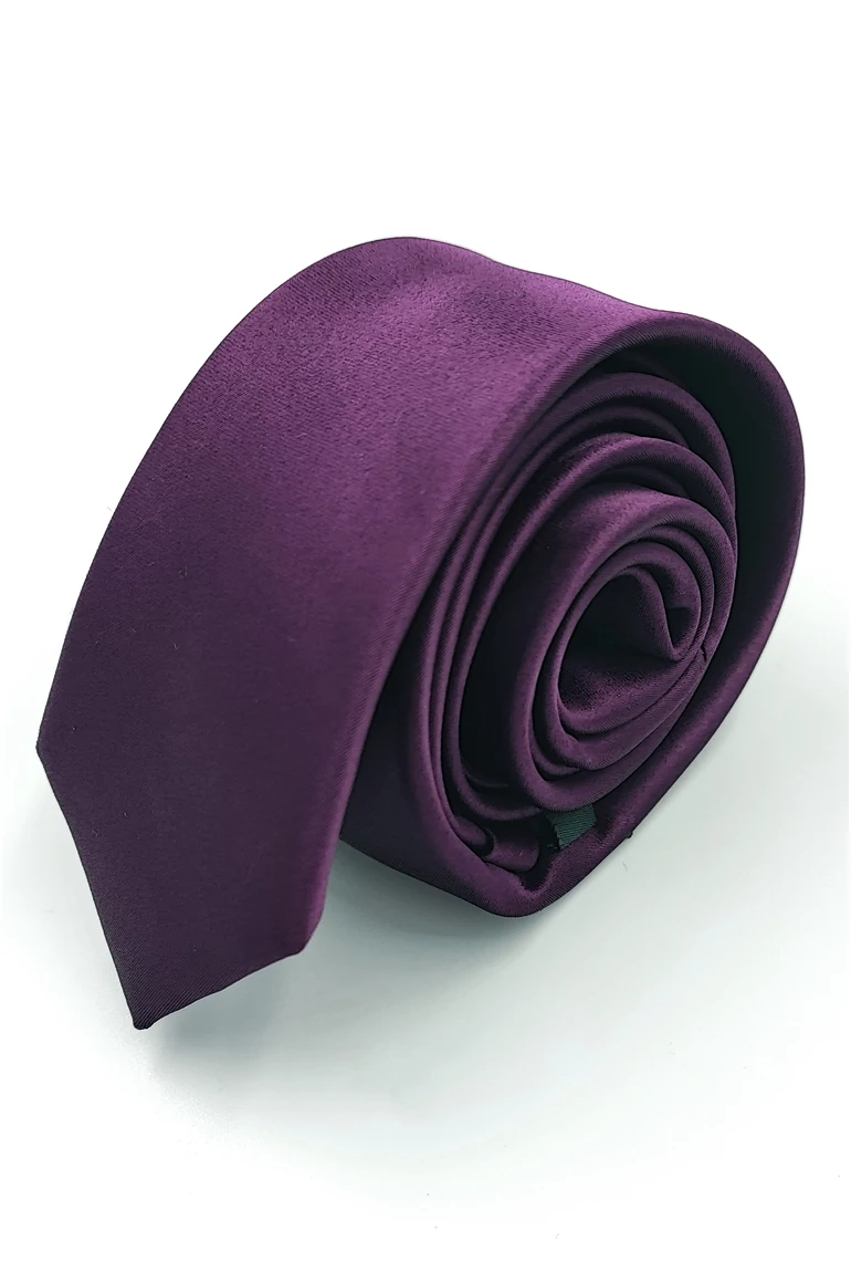 SATIN nyakkendő (lilac) slim L223