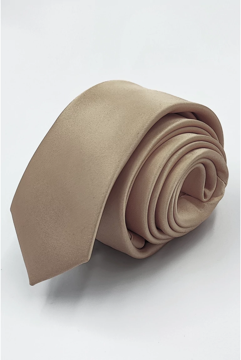 SATIN nyakkendő (sand) slim L206