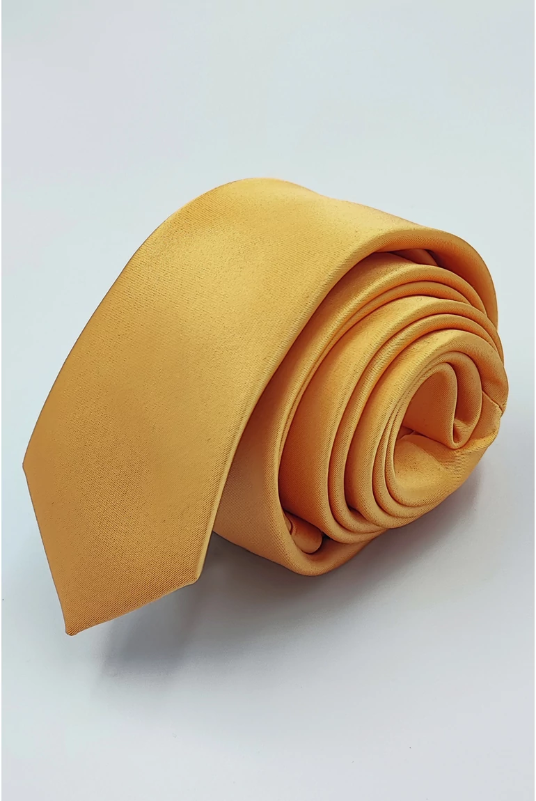 SATIN nyakkendő (yellow) slim L178