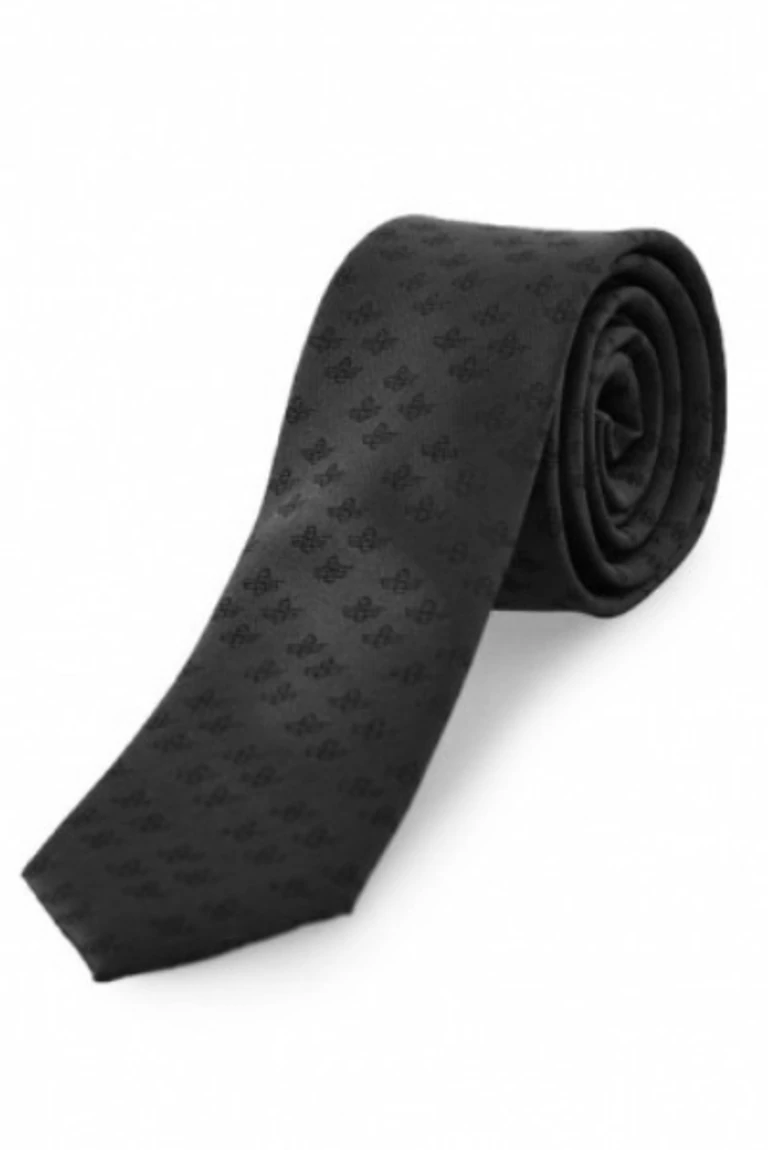 CASTOR nyakkendő (black) slim