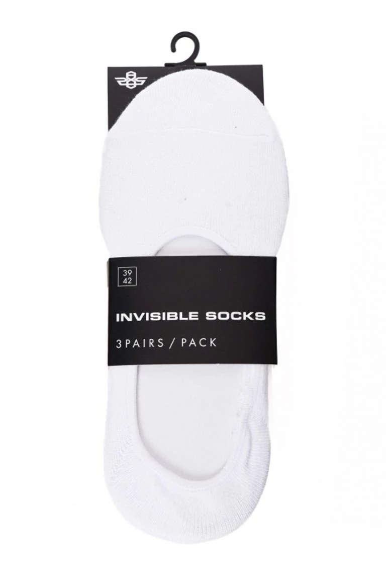 INVISIBLE zokni (white) 3 pár