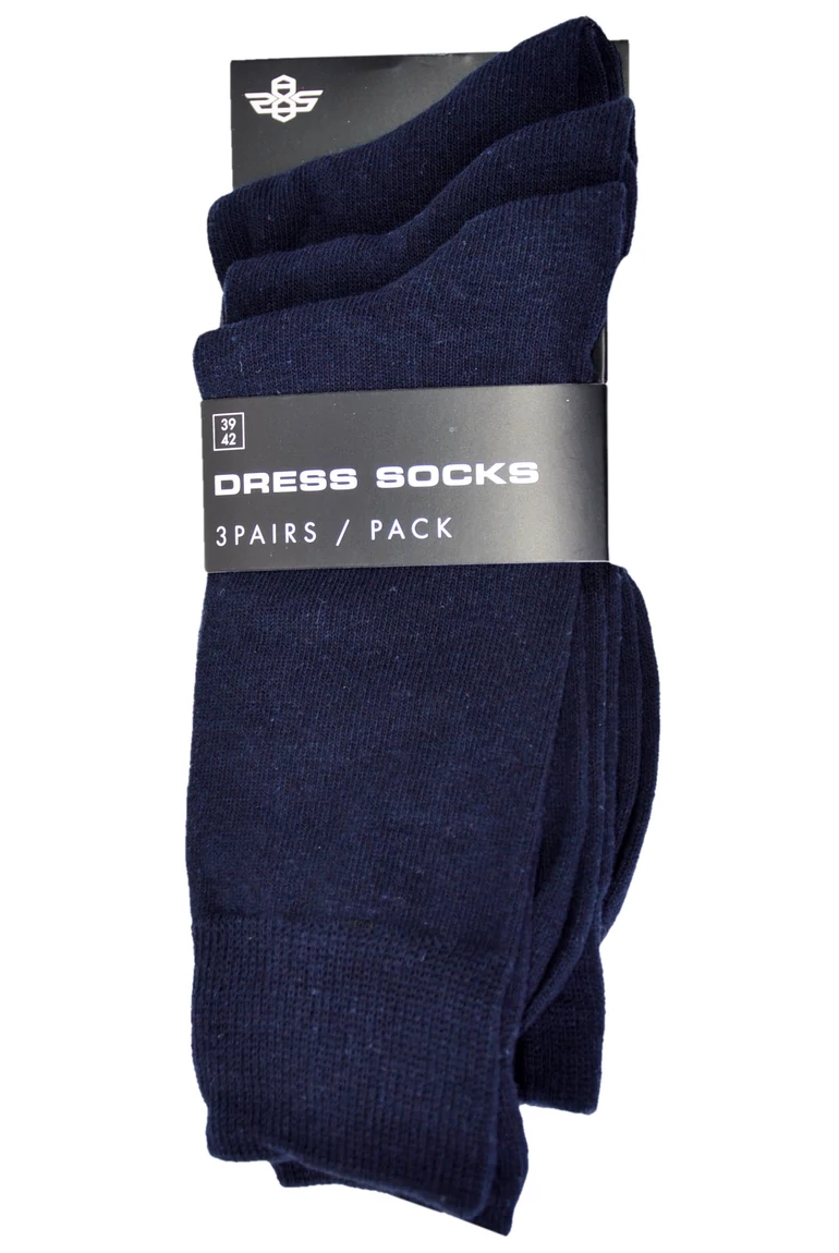 DRESS zokni (navy) 3 pár