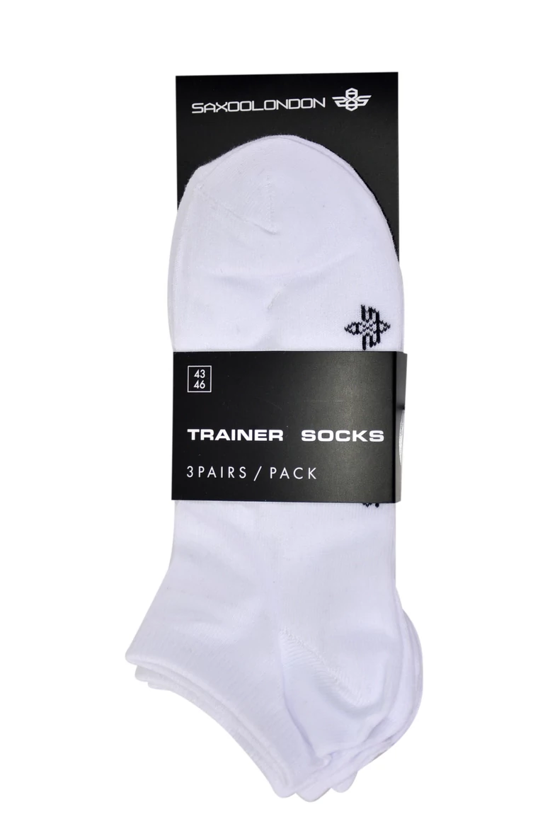 TRAINER zokni (white) 3 pár