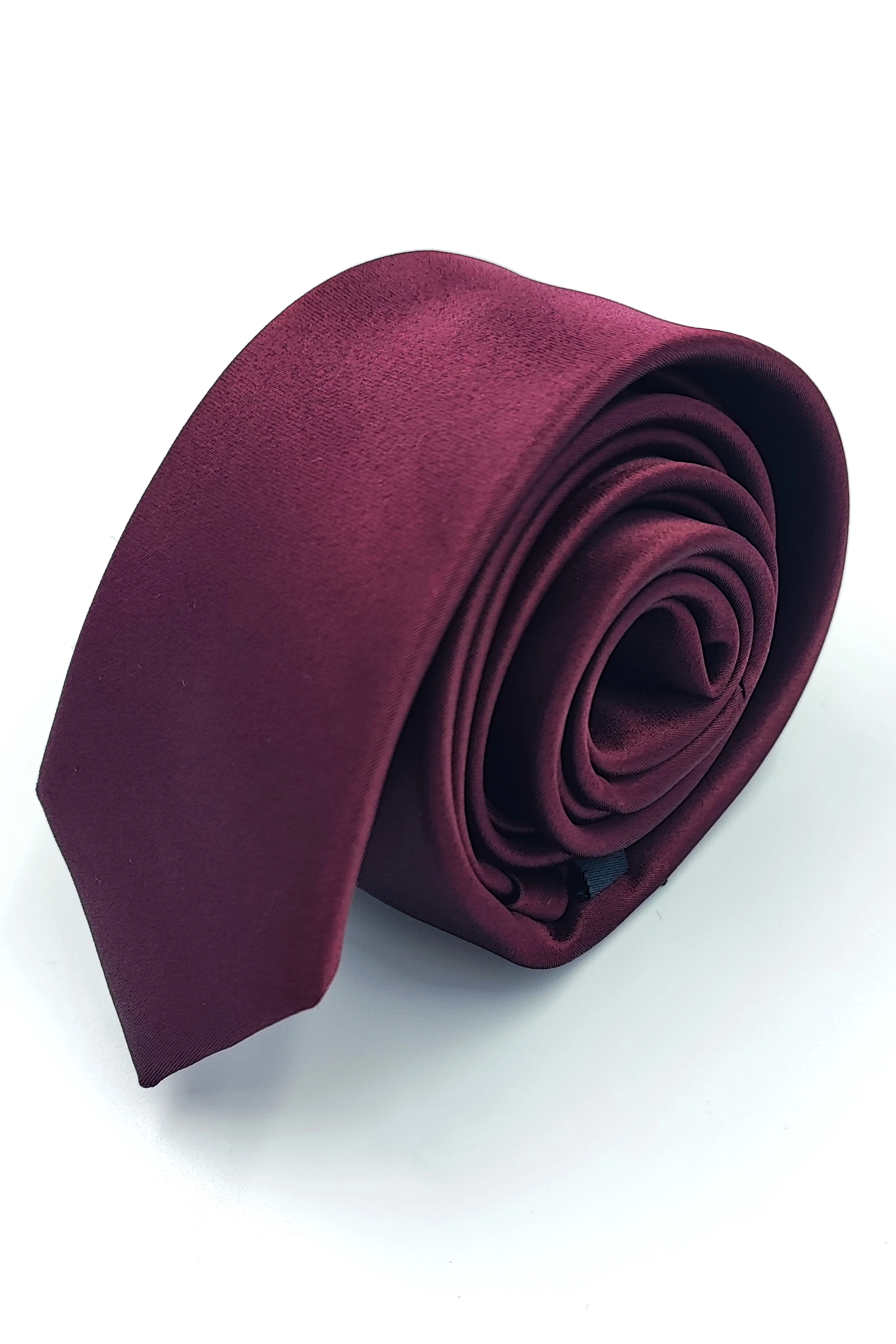 SATIN nyakkendő (bordeaux) slim L38